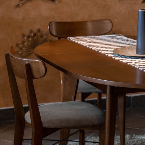 chaise et table avec rallonge cologne de chez keskes meubles